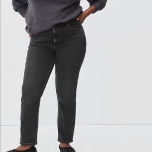 Everlane curvy cheeky ankle jeans 27 black